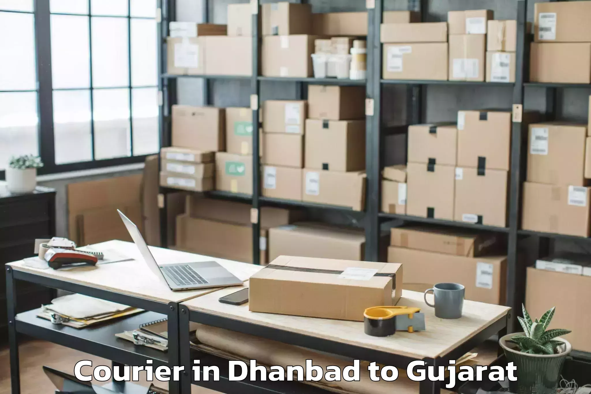 Top Dhanbad to Surat Courier Available